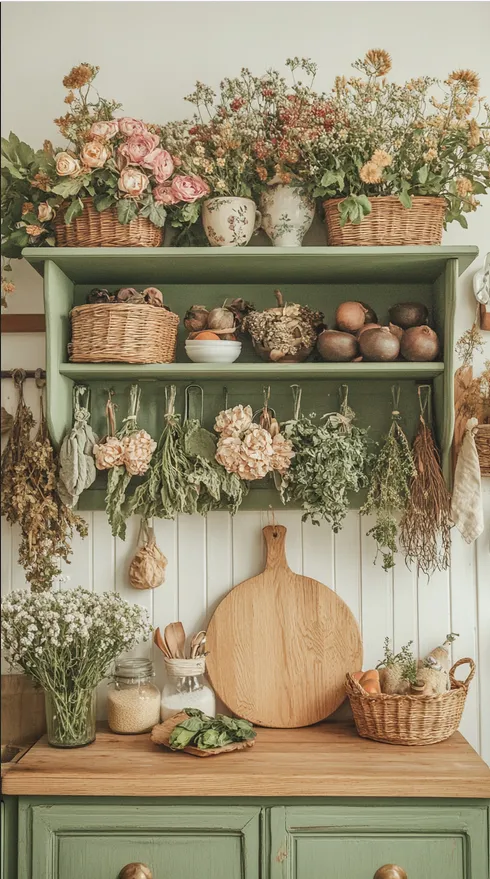 Charming Cottagecore Kitchen Decor for Creating a Dark, Dreamy Space