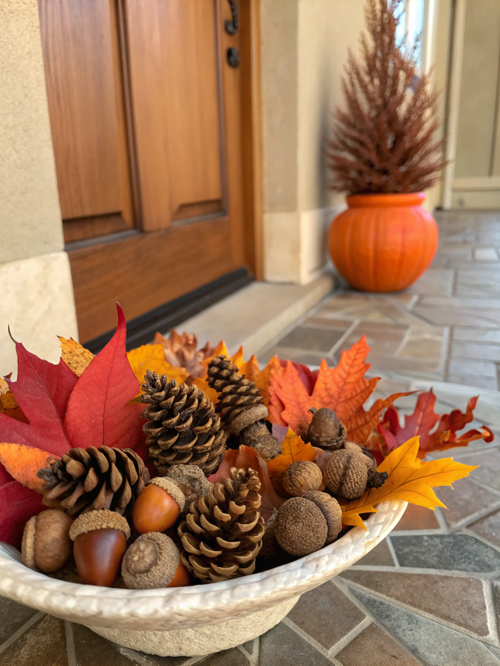 autumn entryway decor