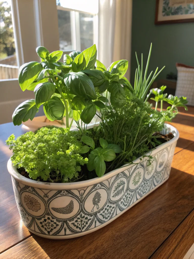 indoor herb garden