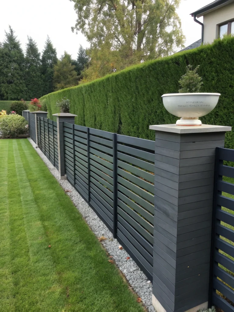 modern privacy fence