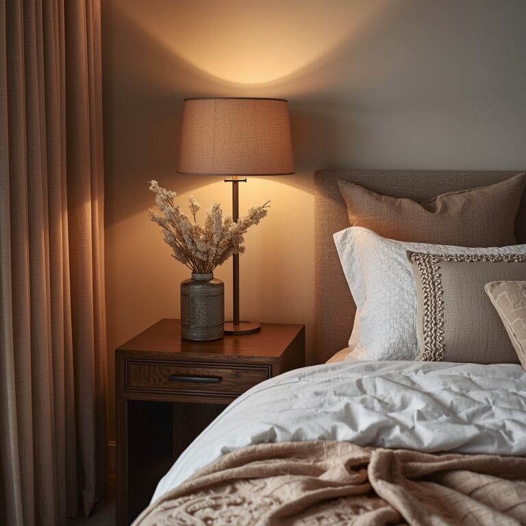 cozy bedroom lighting