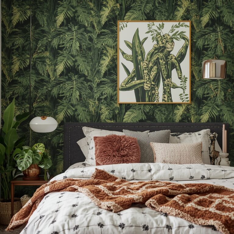indoor jungle bedroom