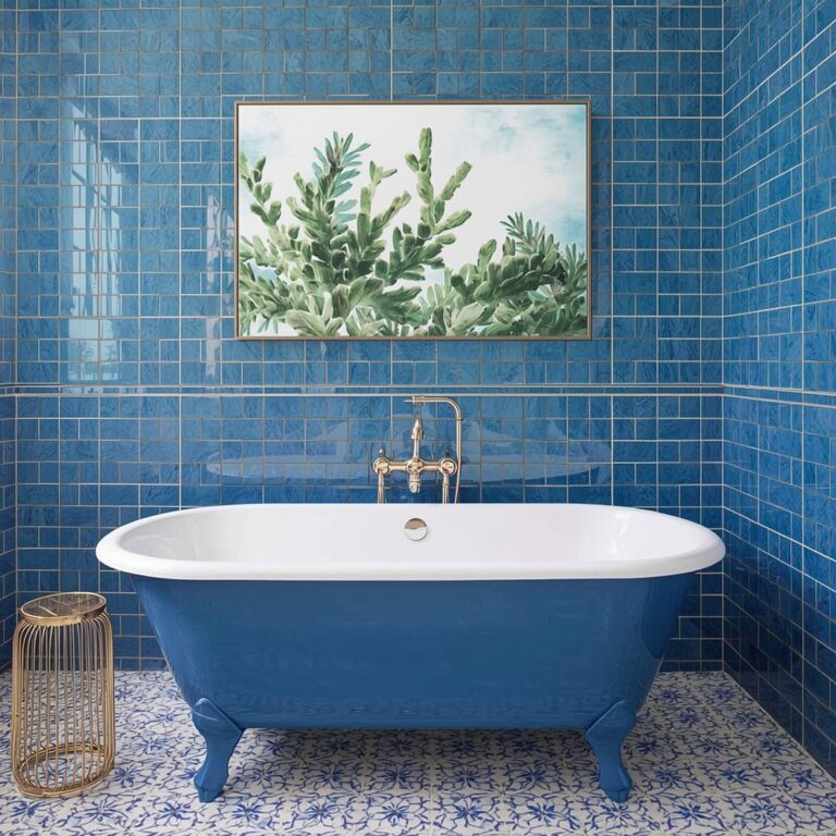 blue bathroom tile ideas