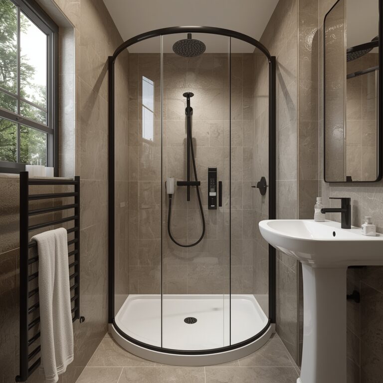 compact bathroom showers