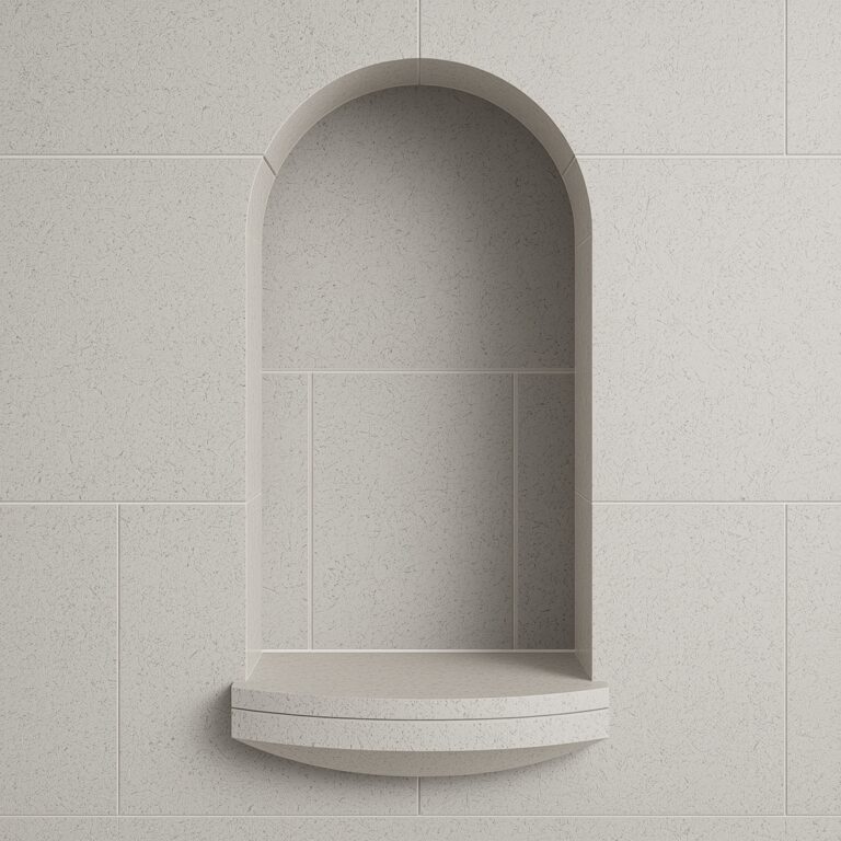 shower niche height