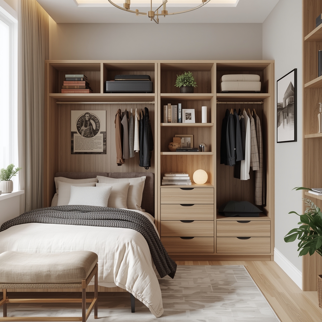 small bedroom organization