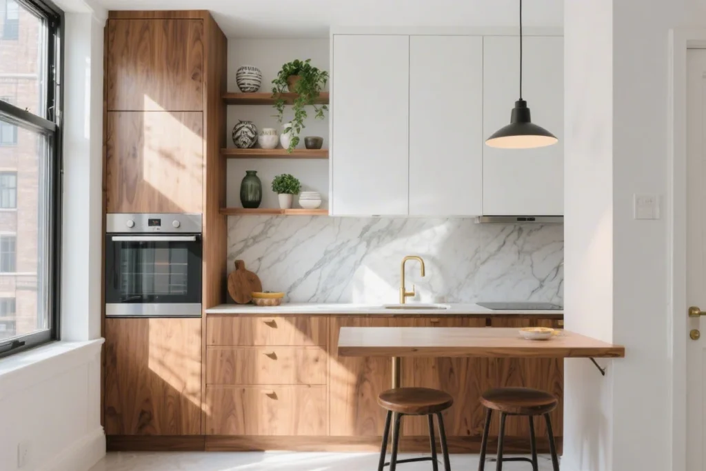 Featured image for: 11 One Wall Kitchen Ideas That Maximize Small Spaces