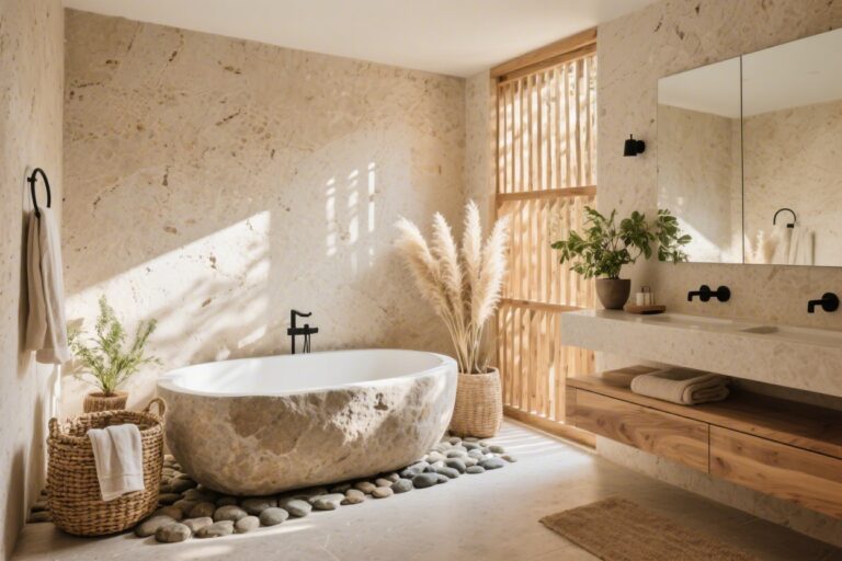 12 Earthy Bathroom Decor Ideas Using Natural Materials You’ll Want Asap