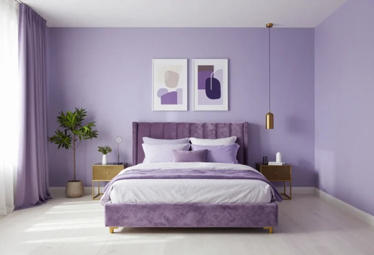 Featured image for: 14 Purple Bedroom Ideas That Feel Modern Not Childish