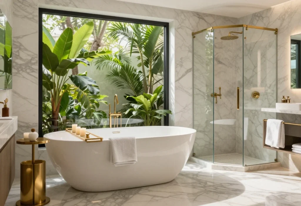 Featured image for: 5+ Luxury Bathroom Ideas That Feel Like a Spa