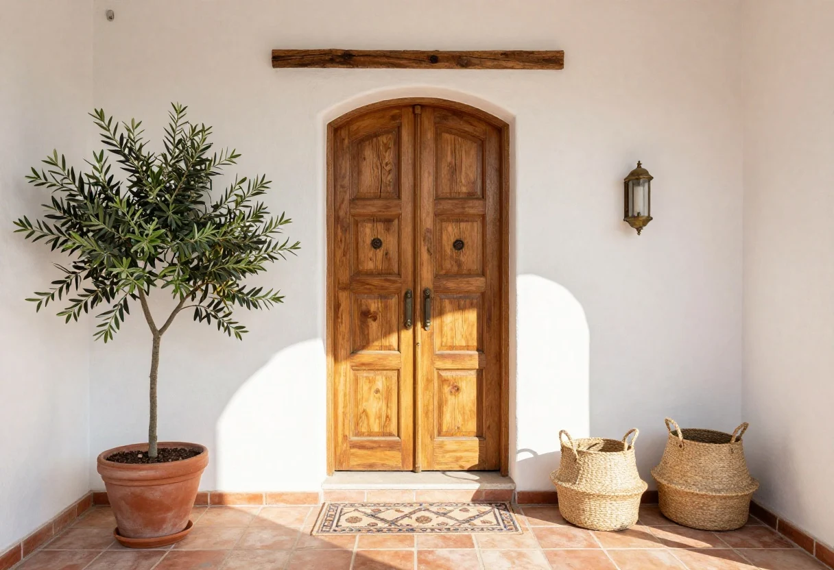 Featured image for: 7 Mediterranean Front Door Ideas Full of Warmth
