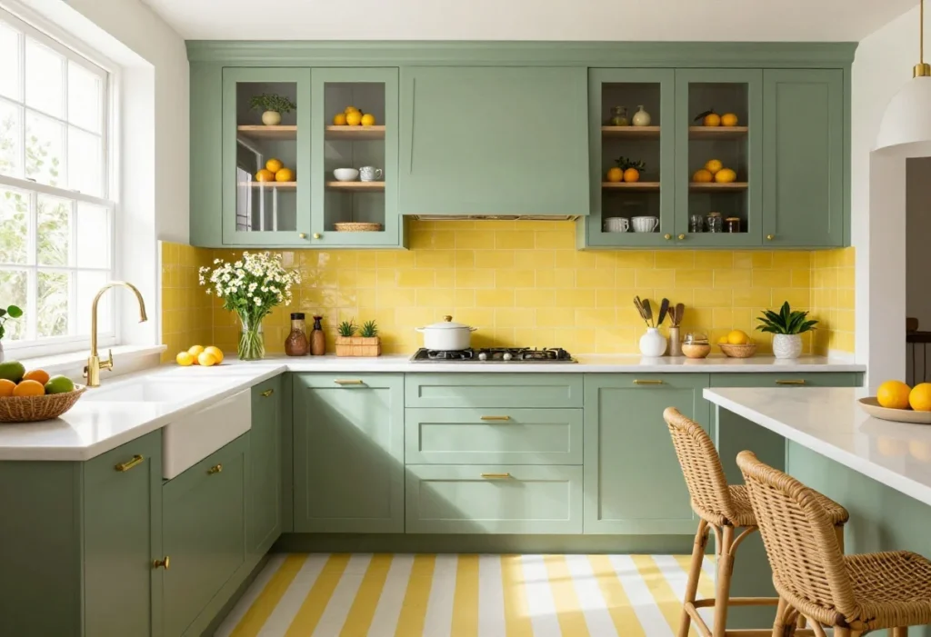Featured image for: Green & Yellow Kitchen Ideas That Feel Fresh & Happy