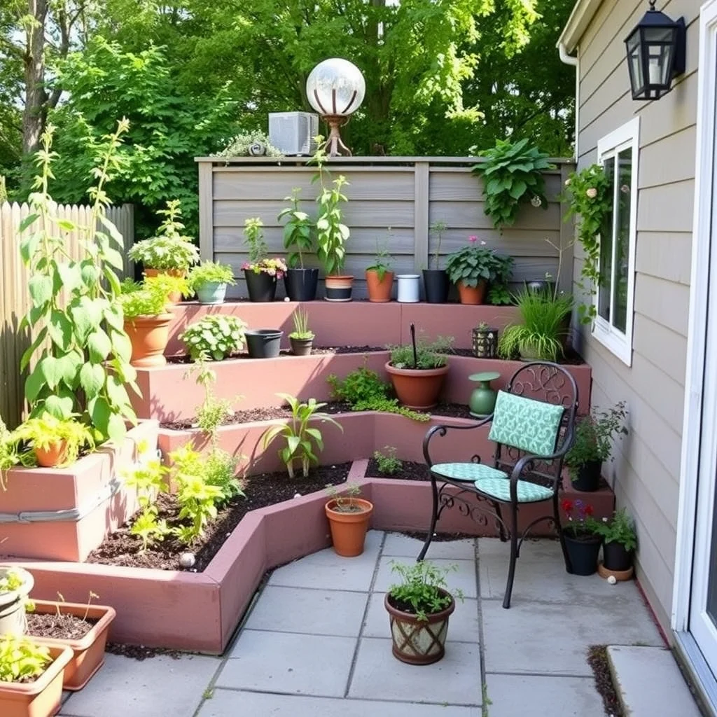 Beginner Vegetable Garden Layout Ideas for a Productive Spring: 2. Tiered corner garden near the patio - A corner that receives morning sun but is otherwise underused can be transformed with a three‑tiered garden. Each tier steps back a foot, allowing taller plants such as tomatoes to occupy the rear while low‑growing