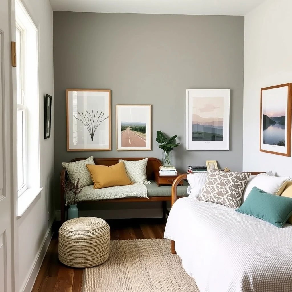 Budget-Friendly Guest Bedroom Ideas for Visitors interior: 2. Choose Multipurpose Furniture - Space is often at a premium in a guest room, so a piece that serves two roles can be a real saver. A daybed with a built‑in trundle, for example, offers a comfortable place to
