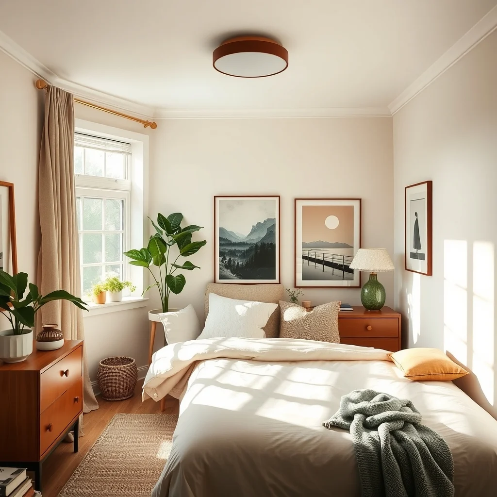Budget-Friendly Guest Bedroom Ideas for Visitors interior: 3. Layer Lighting for Comfort - Good lighting is essential for a guest’s comfort, yet it doesn’t have to rely on expensive fixtures. Start with a modest overhead light that offers a soft, diffused glow—an LED panel or a simple flush‑mount
