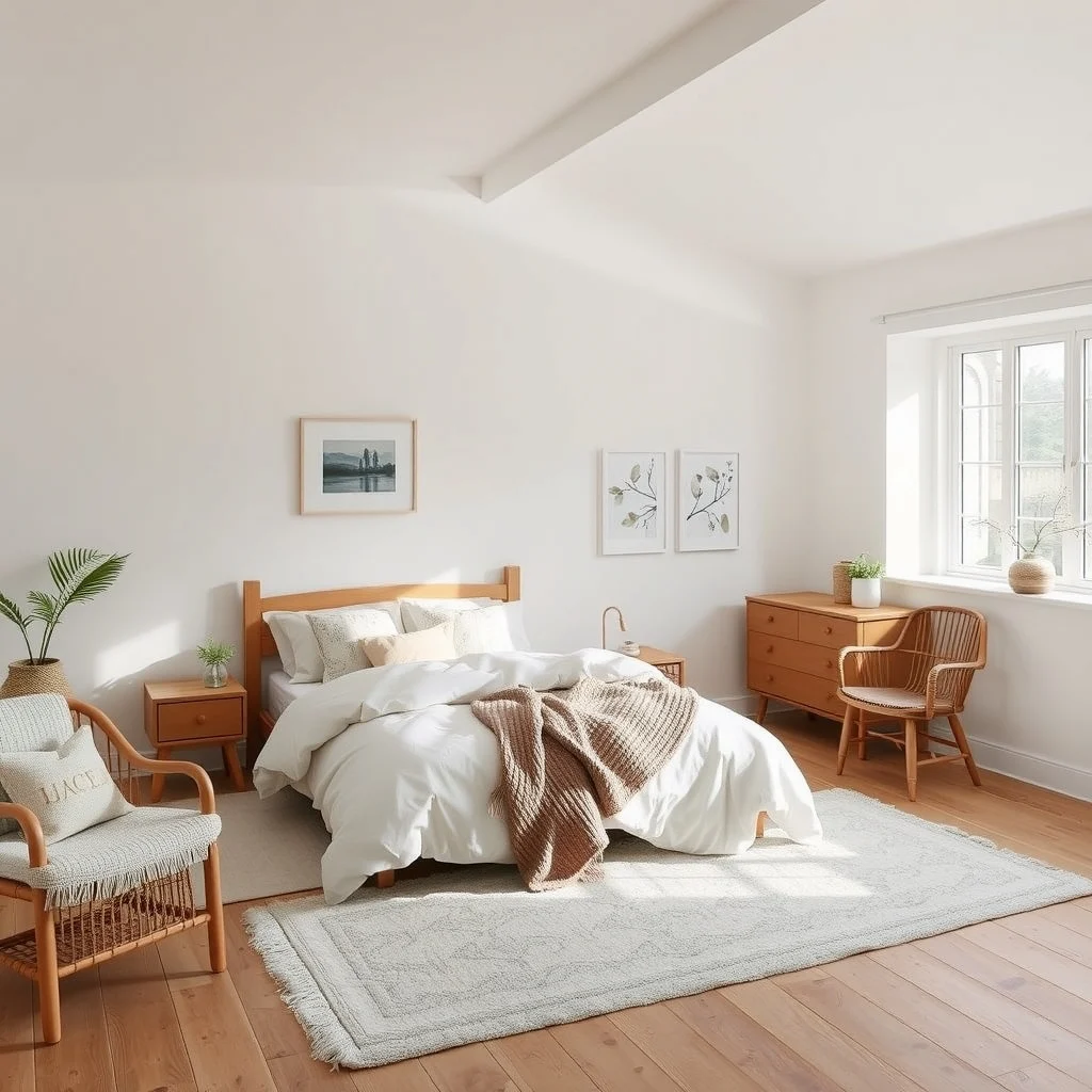 Cottagecore Bedroom Ideas for a Soft and Romantic Winter Look interior: FAQ - How can I keep a cottagecore bedroom feeling warm without using a fireplace? Layered textiles—such as a linen duvet, wool throws, and plush rugs—provide insulation and a sense of warmth. Adding a few strategically placed
