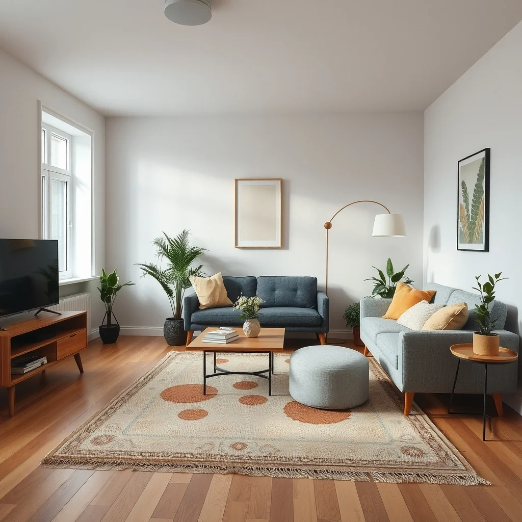 Cozy Apartment Living Room Ideas for Cold Winter Evenings interior: FAQ - How can I keep my rug from sliding on hardwood floors? Place a non‑slip rug pad underneath; it adds cushioning and prevents movement while protecting the floor from scratches. What type of lighting is best