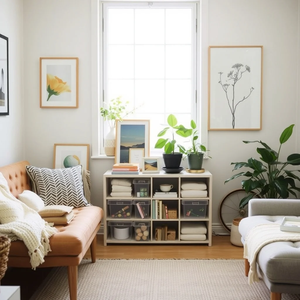 Decluttering Ideas for Small Homes That Make Everyday Life Easier interior: 3. Use Clear or Light‑Tinted Containers for Visible Organization - When you can see the contents of a bin at a glance, you spend less time hunting for what you need. Clear acrylic boxes placed on a kitchen counter can hold spices, baking supplies, or