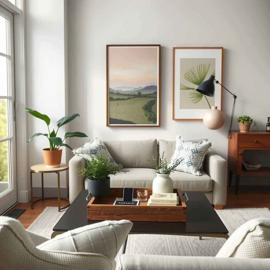Decluttering Ideas for Small Homes That Make Everyday Life Easier interior: 5. Create Dedicated Drop Zones for Everyday Essentials - Designating a small tray on the entry table for keys, wallets, and phones stops those items from scattering across countertops and coffee tables. Choose a tray made of reclaimed wood or brushed brass to add