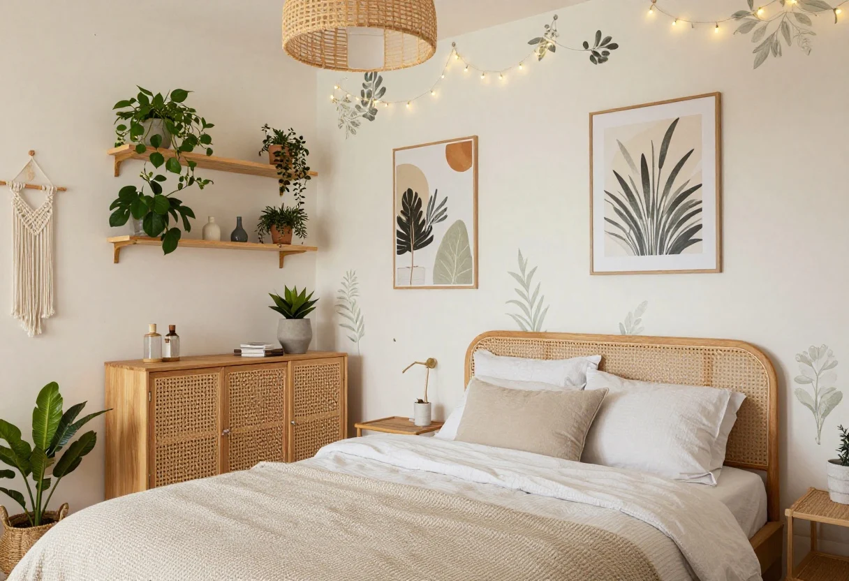 boho bedroom decor ideas - 11 Boho Bedroom Decor Ideas for Renters That Don’t Damage Walls