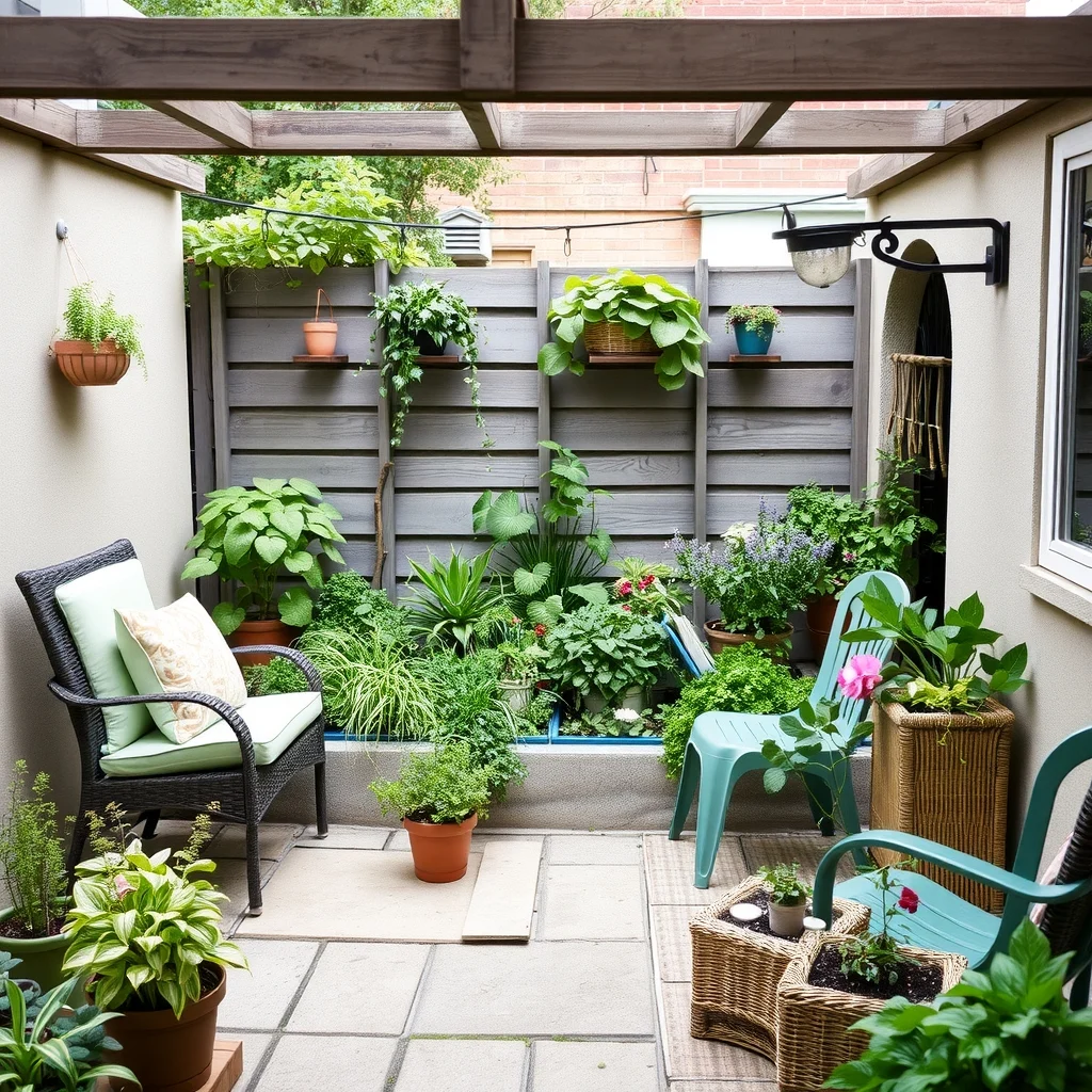 Herb Garden Ideas for Small Kitchens, Balconies, and Patios: 7. Built‑In Herb Wall on the Patio - For a patio that serves as an outdoor living room, integrating a low herb wall into the seating area creates a functional focal point. Construct a shallow recessed frame along one side of a concrete