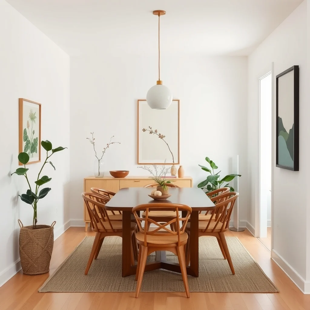 Small Dining Room Decorating Ideas That Feel Open and Inviting interior: FAQ - How can I make a narrow dining room feel wider? Use light wall colors, a slim table, and open‑back chairs to keep sightlines clear; reflective surfaces such as a narrow mirror also add perceived width.