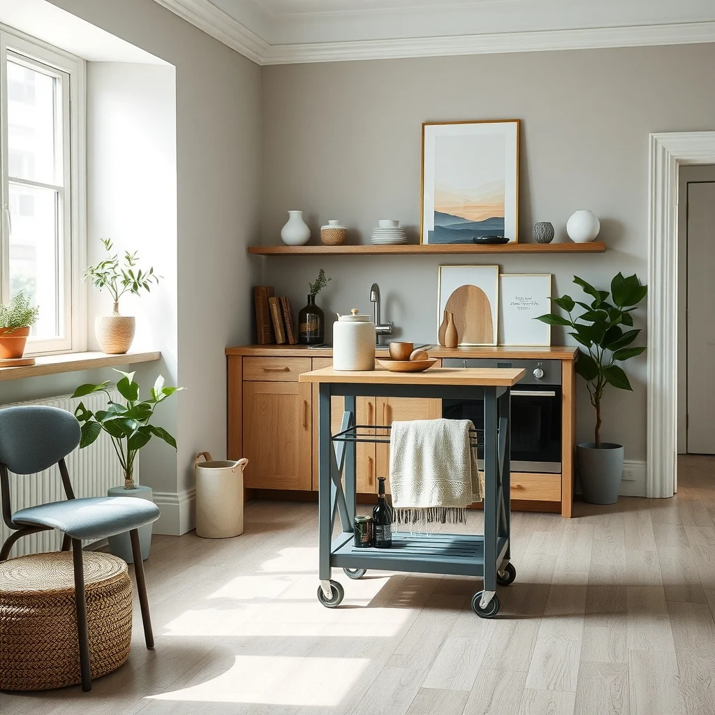 Small Kitchen Island Alternatives for Homes Without Enough Space: FAQ - Can I use a kitchen cart if I have uneven flooring? Yes, many carts come with adjustable leveling that allow you to compensate for slight variations in floor height. Install the according to