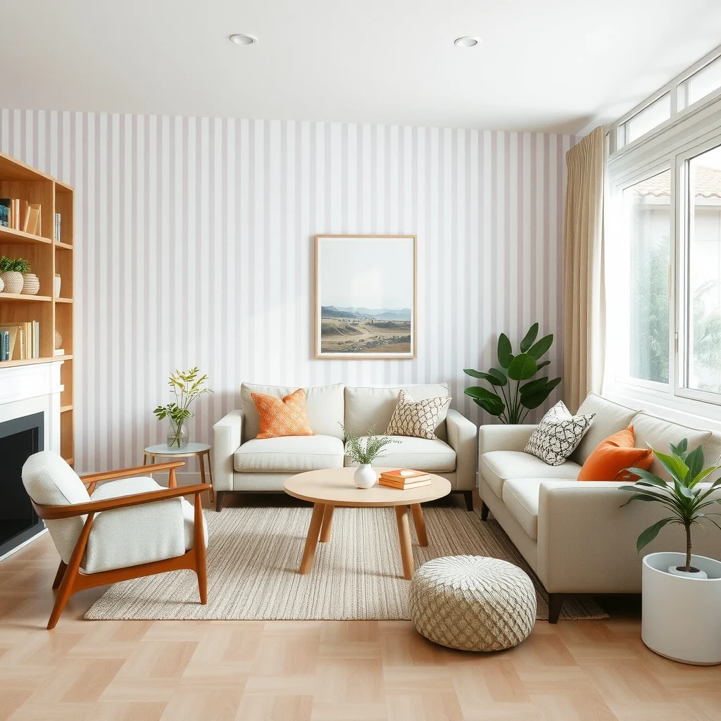 Small Living Room Furniture Layout Ideas That Create More Space interior: FAQ - How can I make a small living room feel taller? Use vertical accents such as tall, narrow bookcases, vertical stripe wallpaper, or hanging artwork that extends toward the ceiling. These elements draw the eye upward,