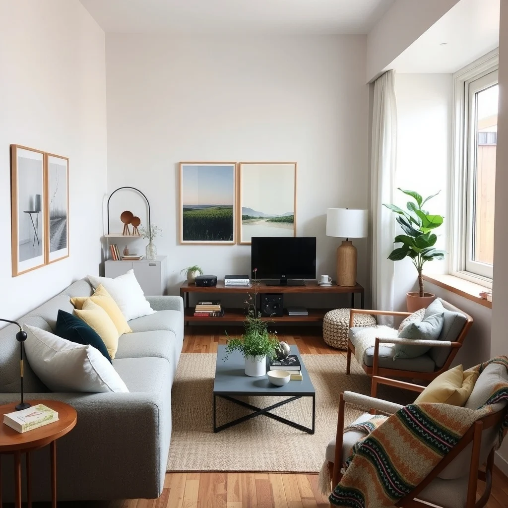 Small Living Room Furniture Layout Ideas That Create More Space interior: Final Thoughts - Designing a small living room is less about cramming in furniture and more about shaping the flow of space. By floating seating, choosing low‑profile pieces, and lifting storage to the walls, you give the room
