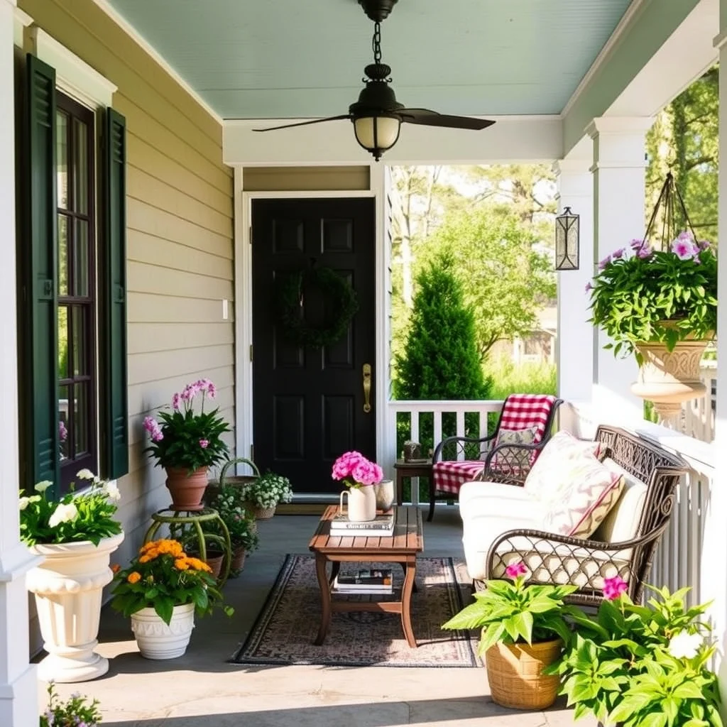 Spring Porch Decorating Ideas for a Fresh and Welcoming Entrance: FAQ - How can I protect outdoor cushions from rain? Use cushions with a water‑resistant core and zippered, UV‑protected covers; storing them in a small shed or under a porch roof during storms adds extra protection. Is